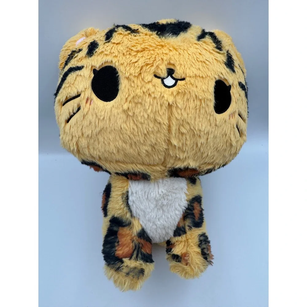 ShopAQI Puni Puni Leopard Tiger Plush Kawaii Big‎ Head Stuffed Animal Yellow